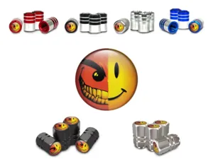 Wheels Valve Caps for Cars Sports Build